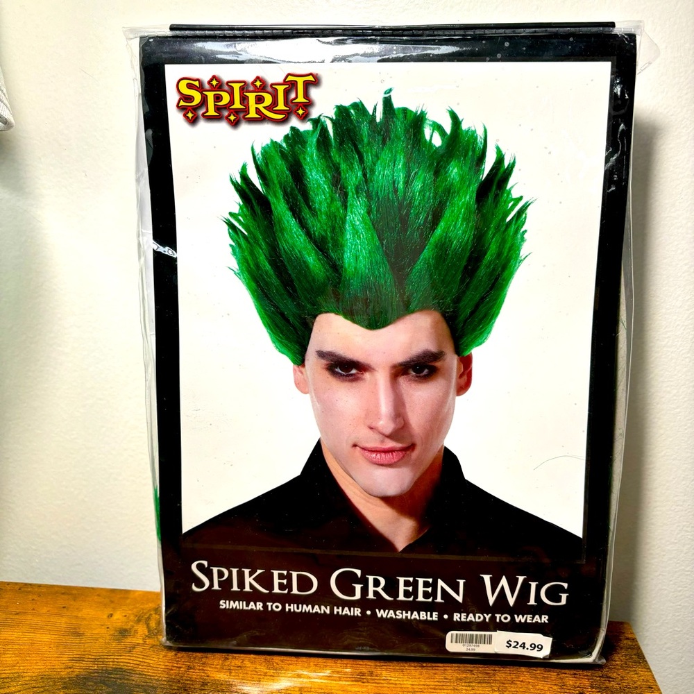 Spirit Halloween Green Spiked Wig Anime Gon Freecss Hunter x Hunter Goku Saiyan
